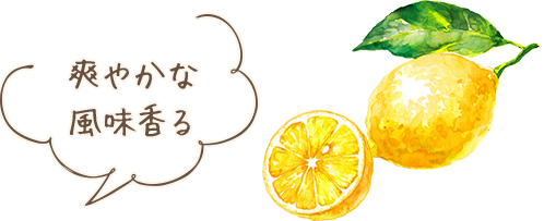 爽やかな風味香る